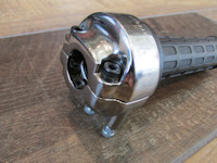 Tommaselli Daytona 2C Throttle. Chrome body, Tommaselli part number 0507.03.60-01, MG# 17603401 or MG# 17603400.