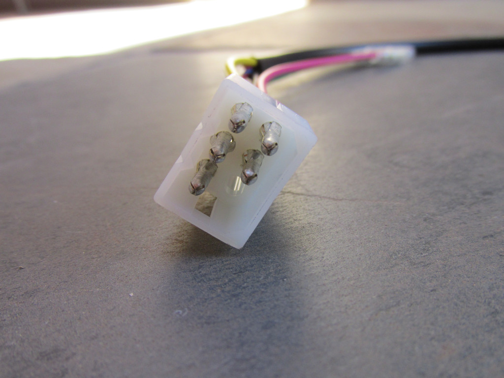 6 terminal connection to the main harness.