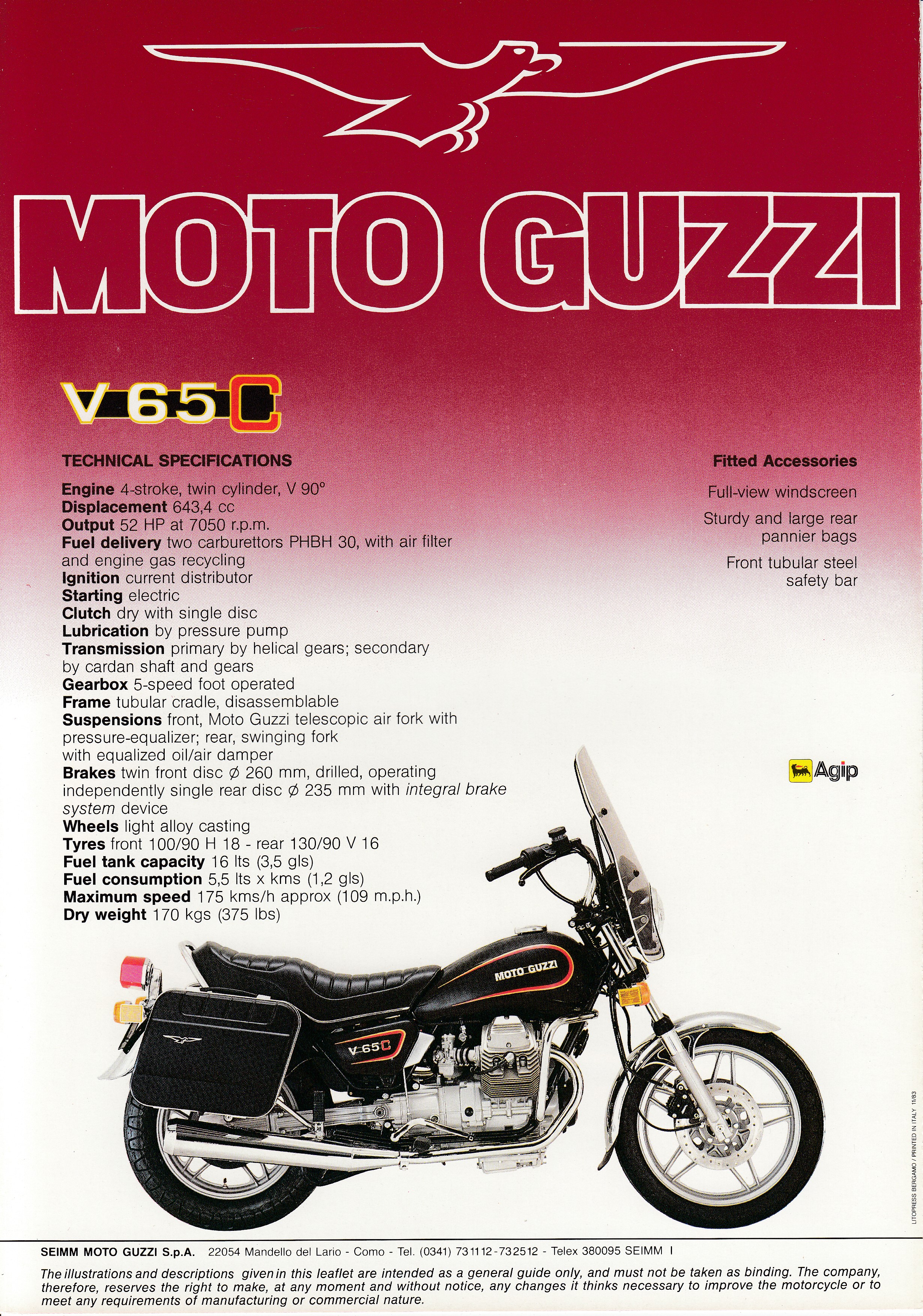 Brochure - Moto Guzzi V65 C
