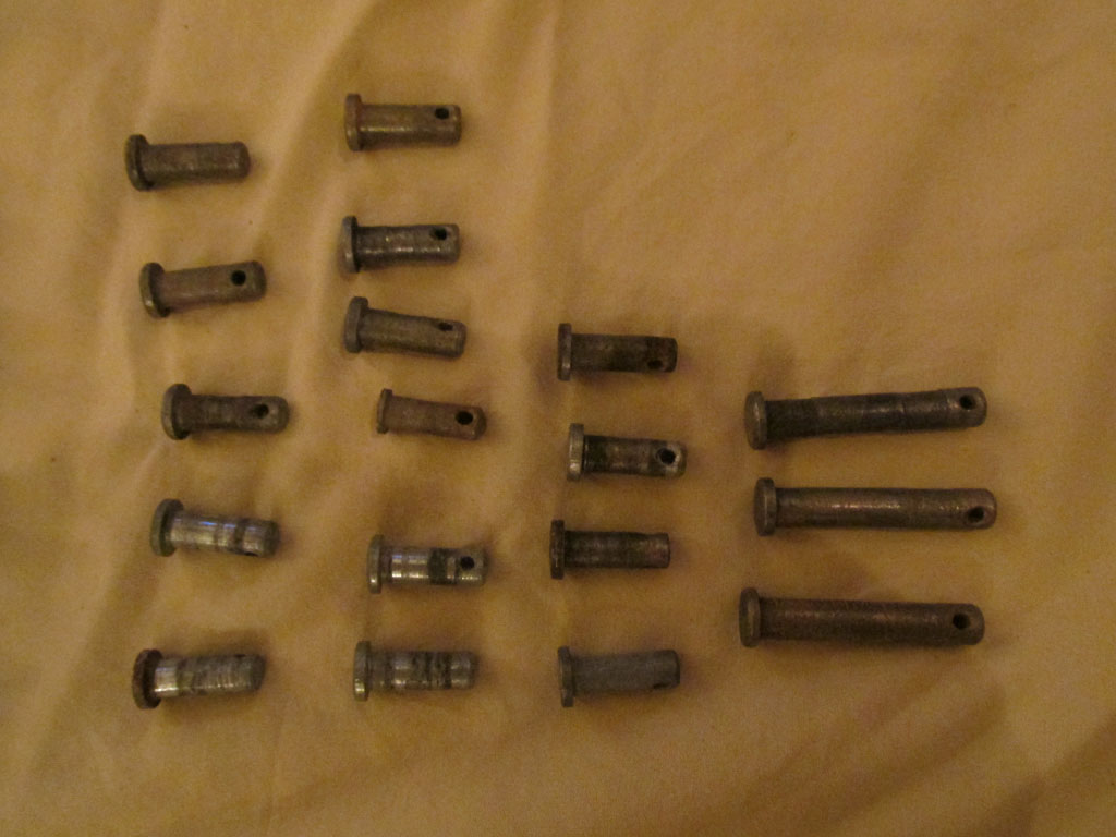 Parts to be zinc plated.
